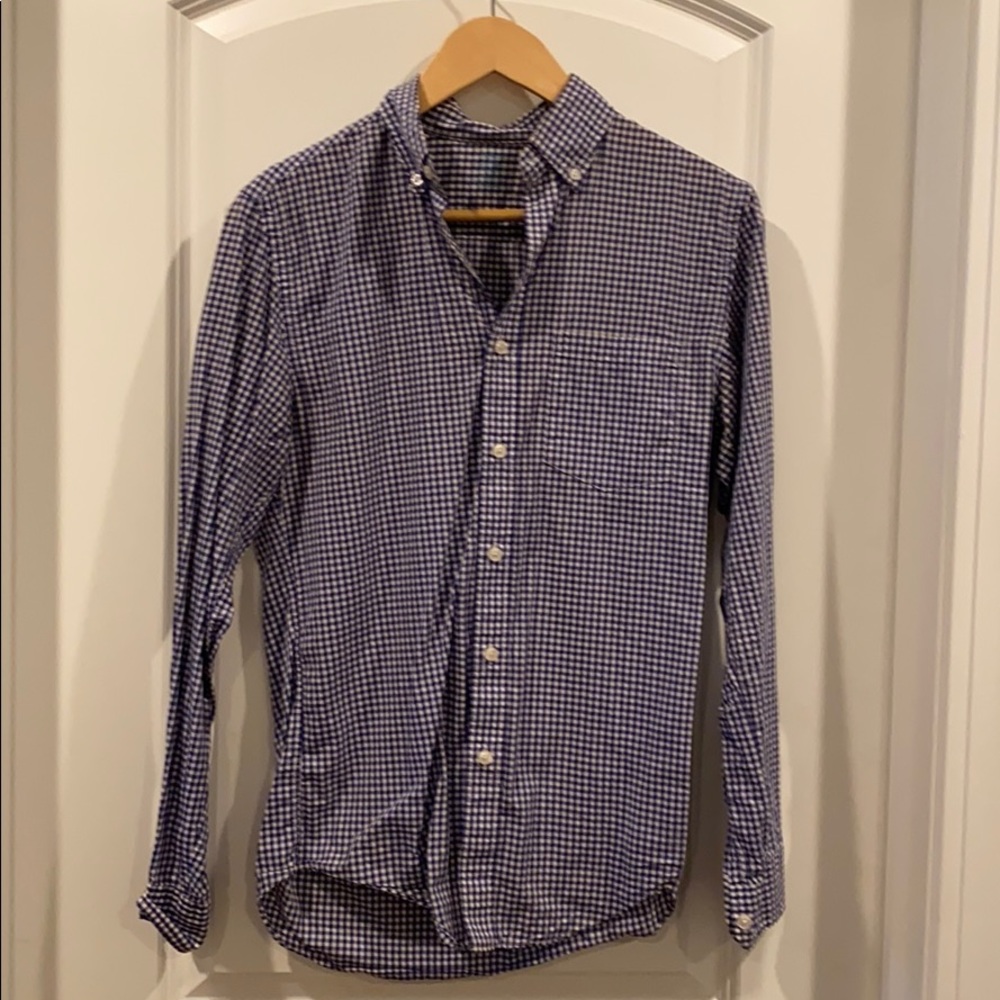 J Crew Gingham Button Down - image 1